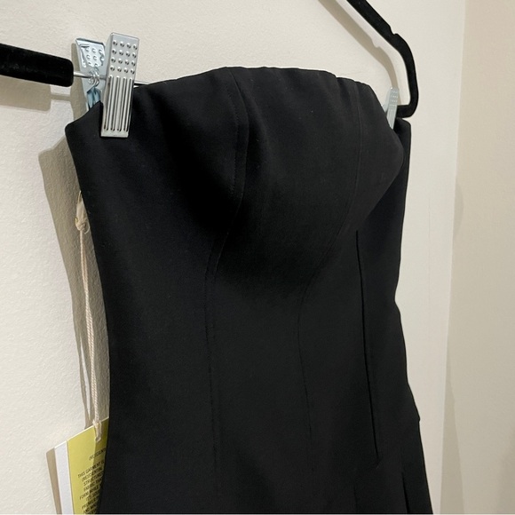 NWT Aritzia Wilfred Elegant Black Mini Dress, Size 6 - Picture 5 of 15